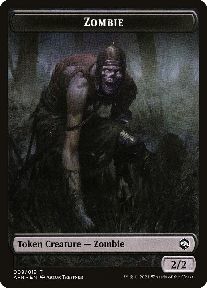 Zombie // Dog Illusion Double-Sided Token [Dungeons & Dragons: Adventures in the Forgotten Realms Tokens] | Spectrum Games