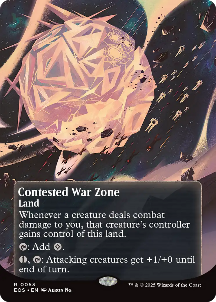 Contested War Zone (0053) (Borderless) [Edge of Eternities: Stellar Sights] | Spectrum Games