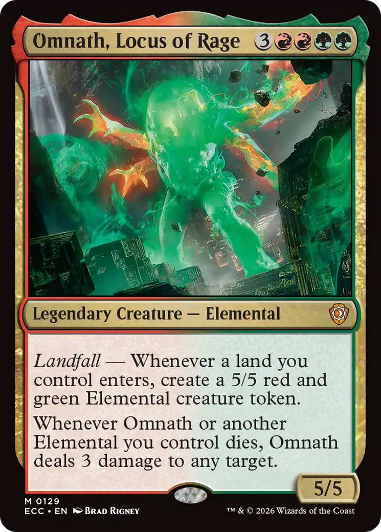 Omnath, Locus of Rage [Lorwyn Eclipsed Commander] | Spectrum Games