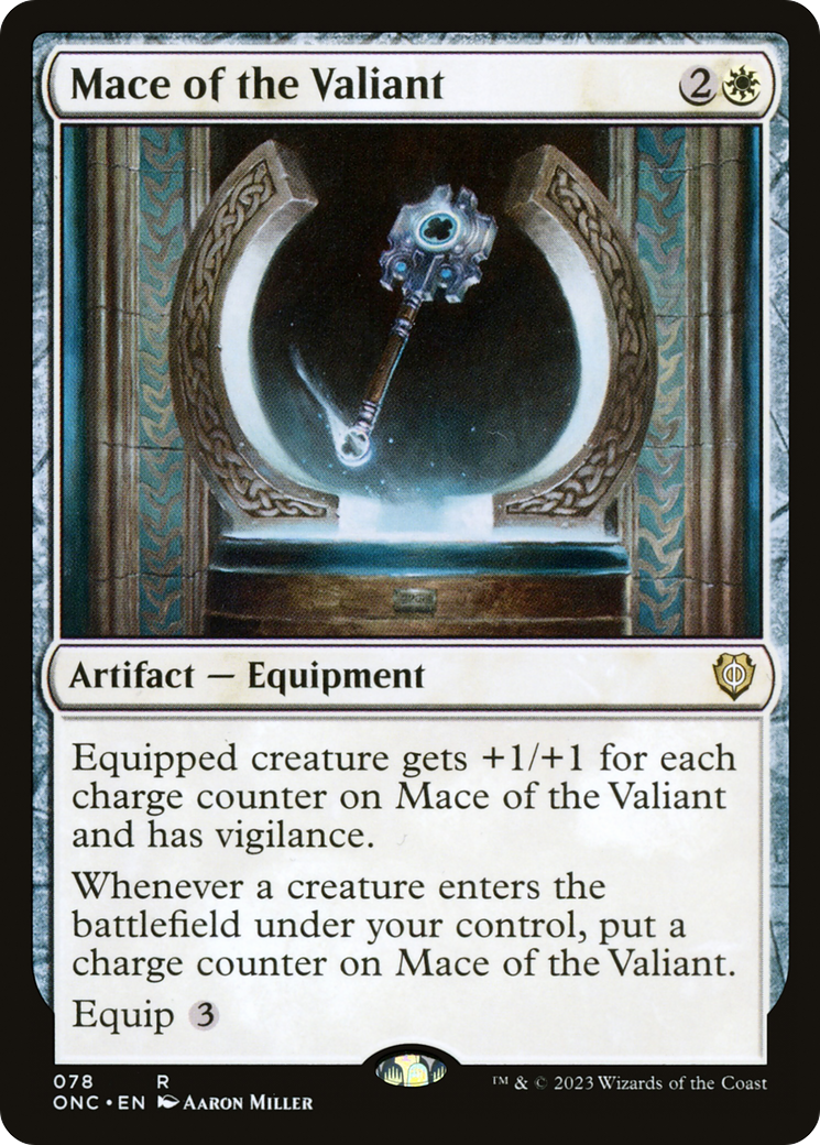 Mace of the Valiant [Phyrexia: All Will Be One Commander] | Spectrum Games