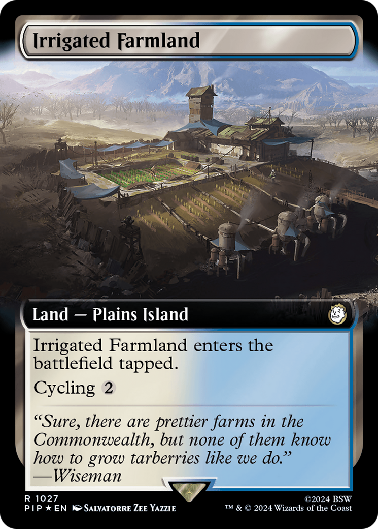 Irrigated Farmland (Extended Art) (Surge Foil) [Fallout] | Spectrum Games