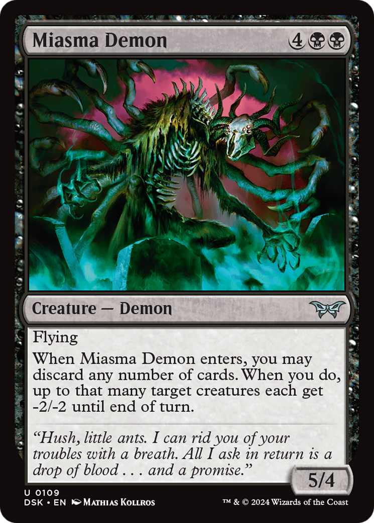 Miasma Demon [Duskmourn: House of Horror] | Spectrum Games