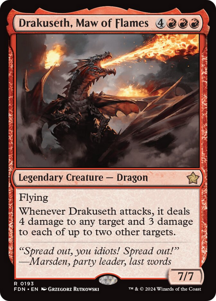 Drakuseth, Maw of Flames [Foundations] | Spectrum Games