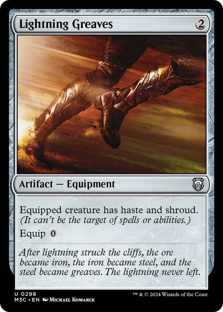 Lightning Greaves (Ripple Foil) [Modern Horizons 3 Commander] | Spectrum Games