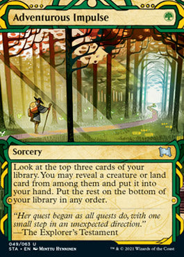 Adventurous Impulse (Foil Etched) [Strixhaven: Mystical Archive] | Spectrum Games