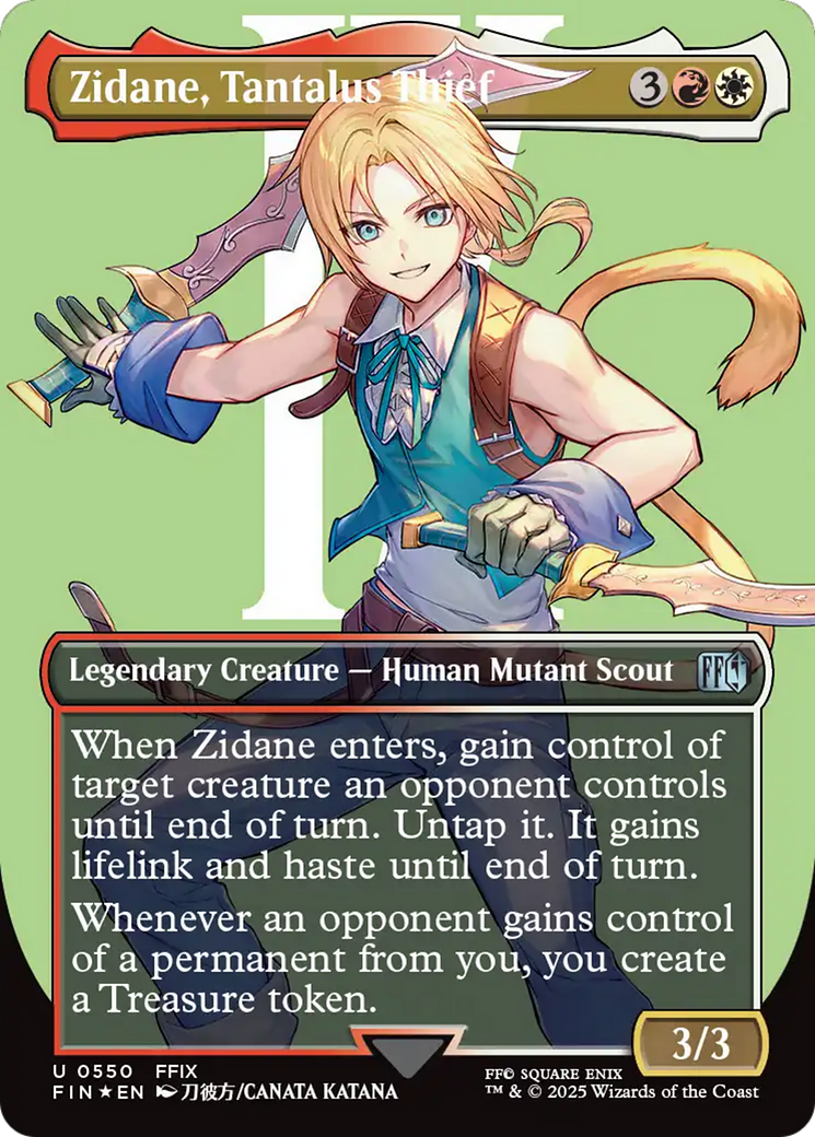 Zidane, Tantalus Thief (Borderless) (Surge Foil) [FINAL FANTASY] | Spectrum Games