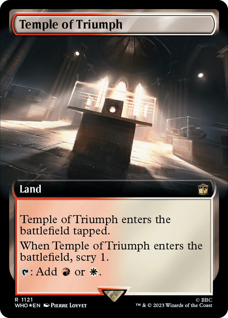 Temple of Triumph (Extended Art) (Surge Foil) [Doctor Who] | Spectrum Games