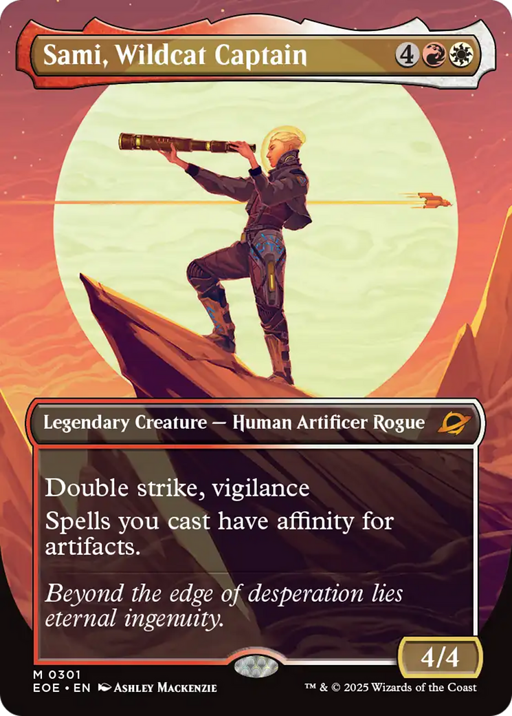 Sami, Wildcat Captain (Borderless) [Edge of Eternities] | Spectrum Games