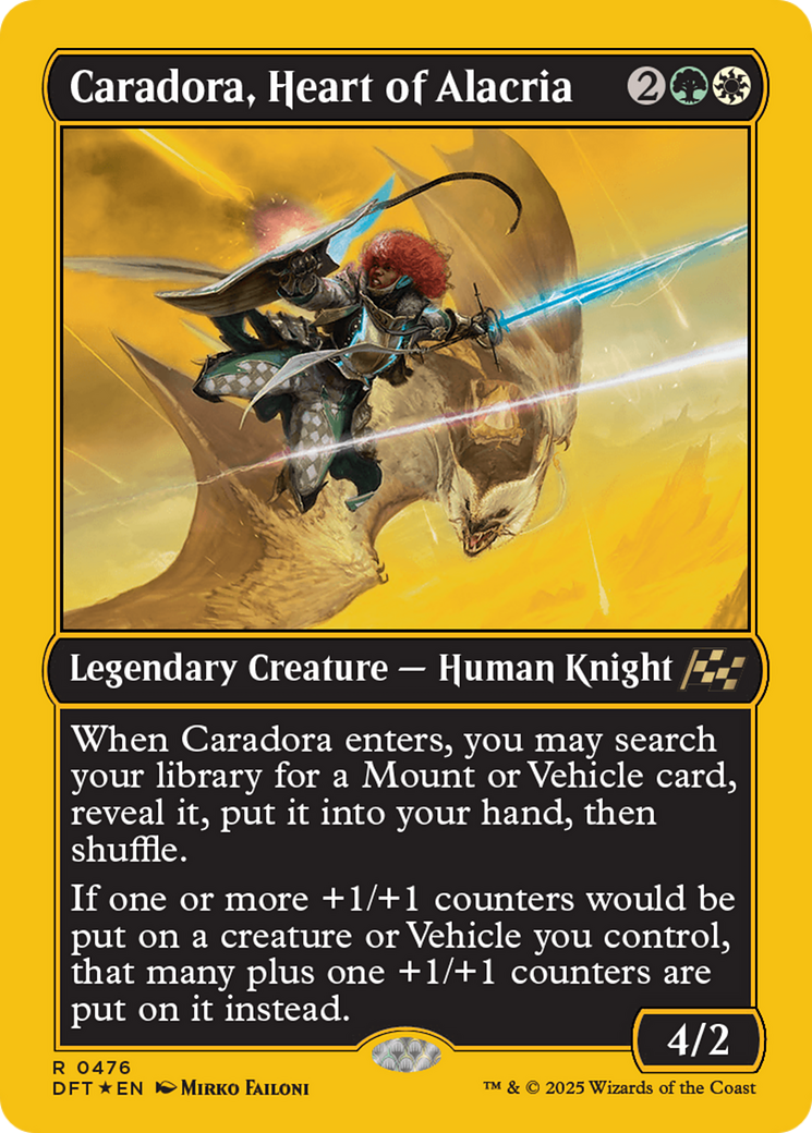 Caradora, Heart of Alacria (First-Place Foil) [Aetherdrift] | Spectrum Games