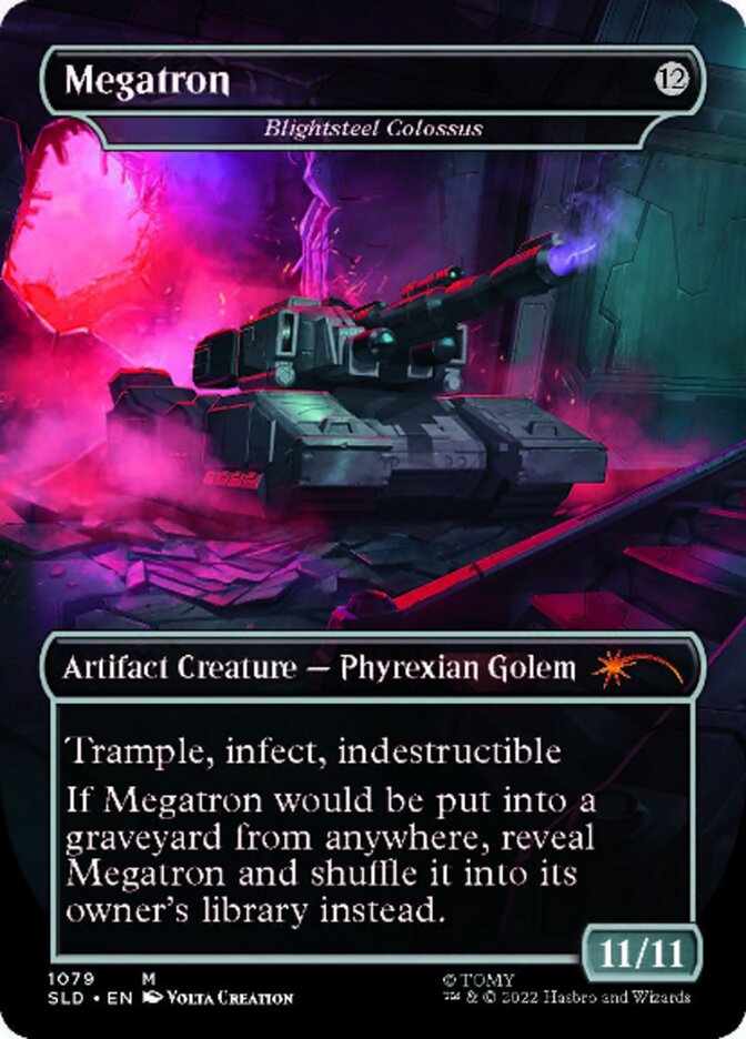 Blightsteel Colossus - Megatron (Borderless) [Secret Lair Drop Series] | Spectrum Games