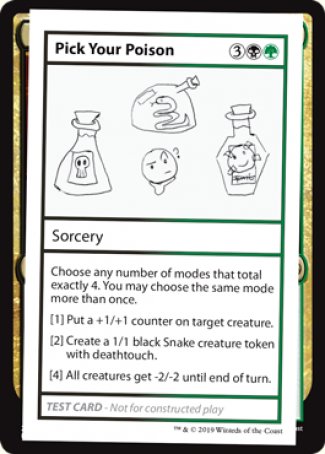 Pick Your Poison (2021 Edition) [Mystery Booster Playtest Cards] | Spectrum Games