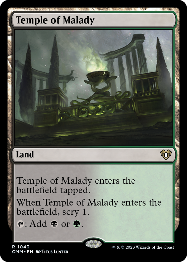 Temple of Malady [Commander Masters] | Spectrum Games