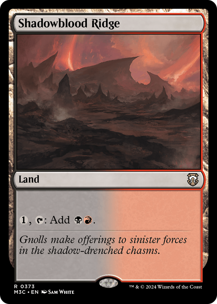 Shadowblood Ridge (Ripple Foil) [Modern Horizons 3 Commander] | Spectrum Games