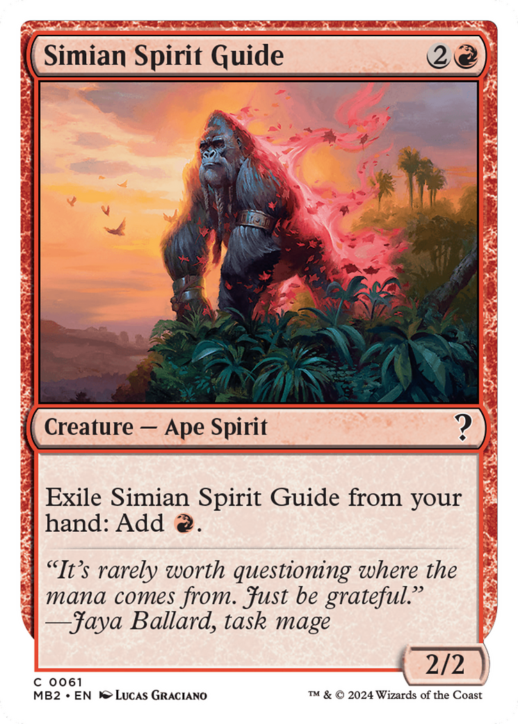 Simian Spirit Guide (White Border) [Mystery Booster 2] | Spectrum Games