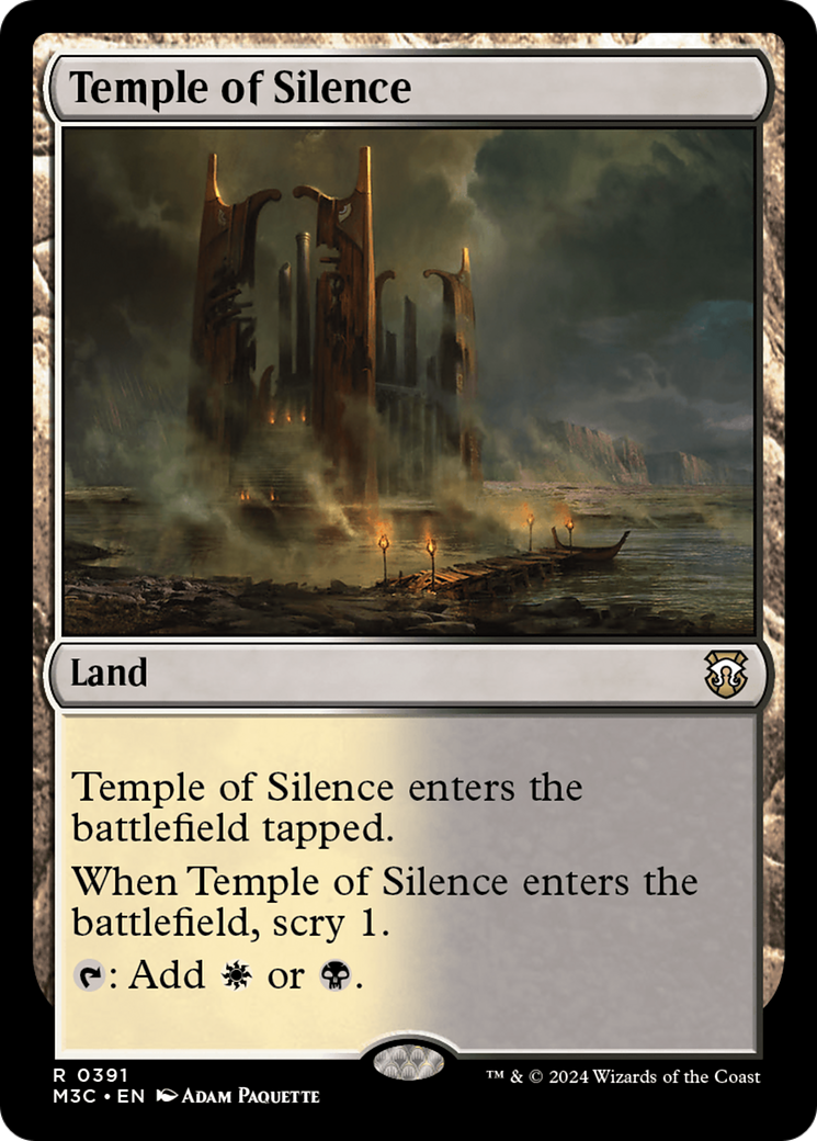 Temple of Silence (Ripple Foil) [Modern Horizons 3 Commander] | Spectrum Games