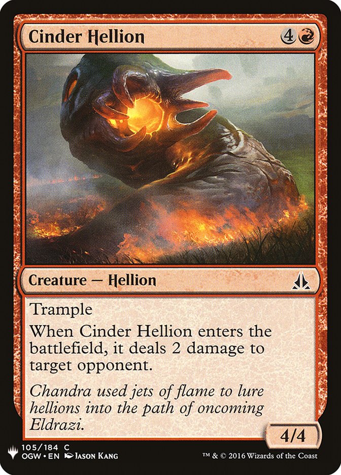 Cinder Hellion [Mystery Booster] | Spectrum Games