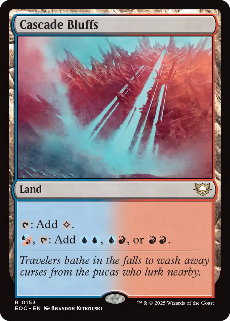 Cascade Bluffs [Edge of Eternities Commander] | Spectrum Games