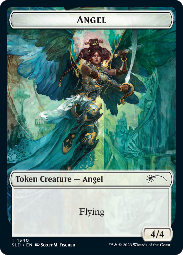 Angel (SLD) // Soldier (GRN) Double-Sided Token [Secret Lair: Angels Tokens] | Spectrum Games