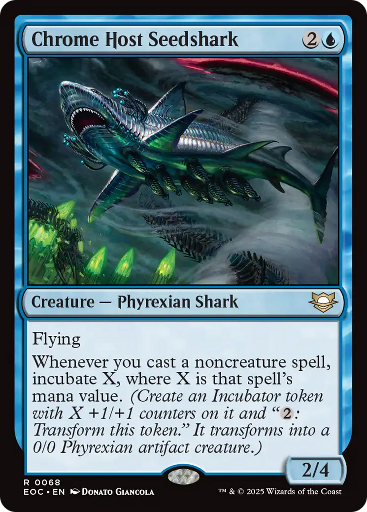 Chrome Host Seedshark [Edge of Eternities Commander] | Spectrum Games