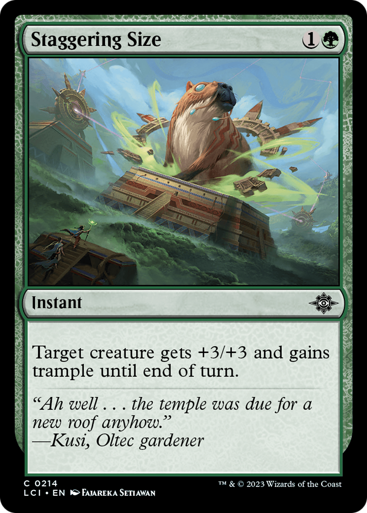 Staggering Size [The Lost Caverns of Ixalan] | Spectrum Games