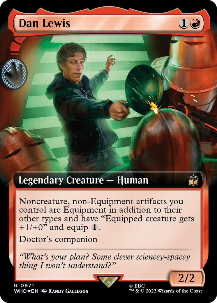 Dan Lewis (Extended Art) (Surge Foil) [Doctor Who] | Spectrum Games