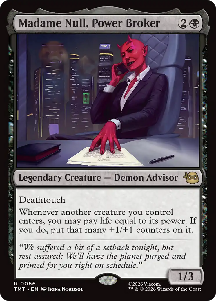 Madame Null, Power Broker [Teenage Mutant Ninja Turtles] | Spectrum Games