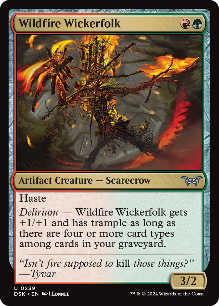 Wildfire Wickerfolk [Duskmourn: House of Horror] | Spectrum Games