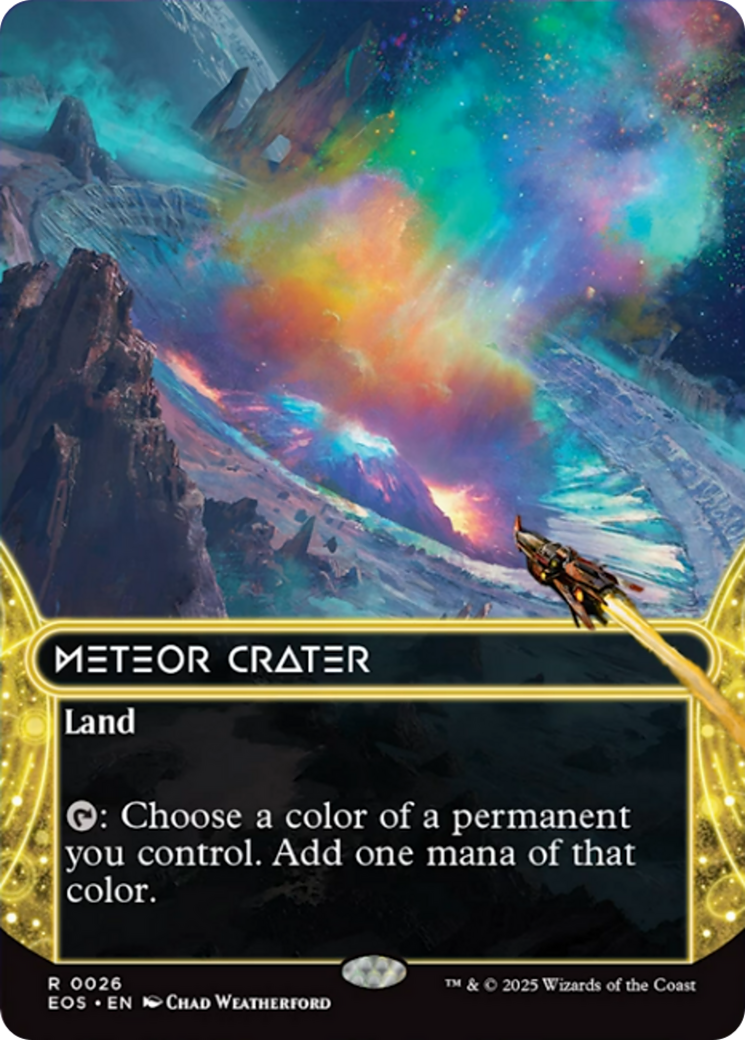 Meteor Crater (0026) (Borderless) [Edge of Eternities: Stellar Sights] | Spectrum Games