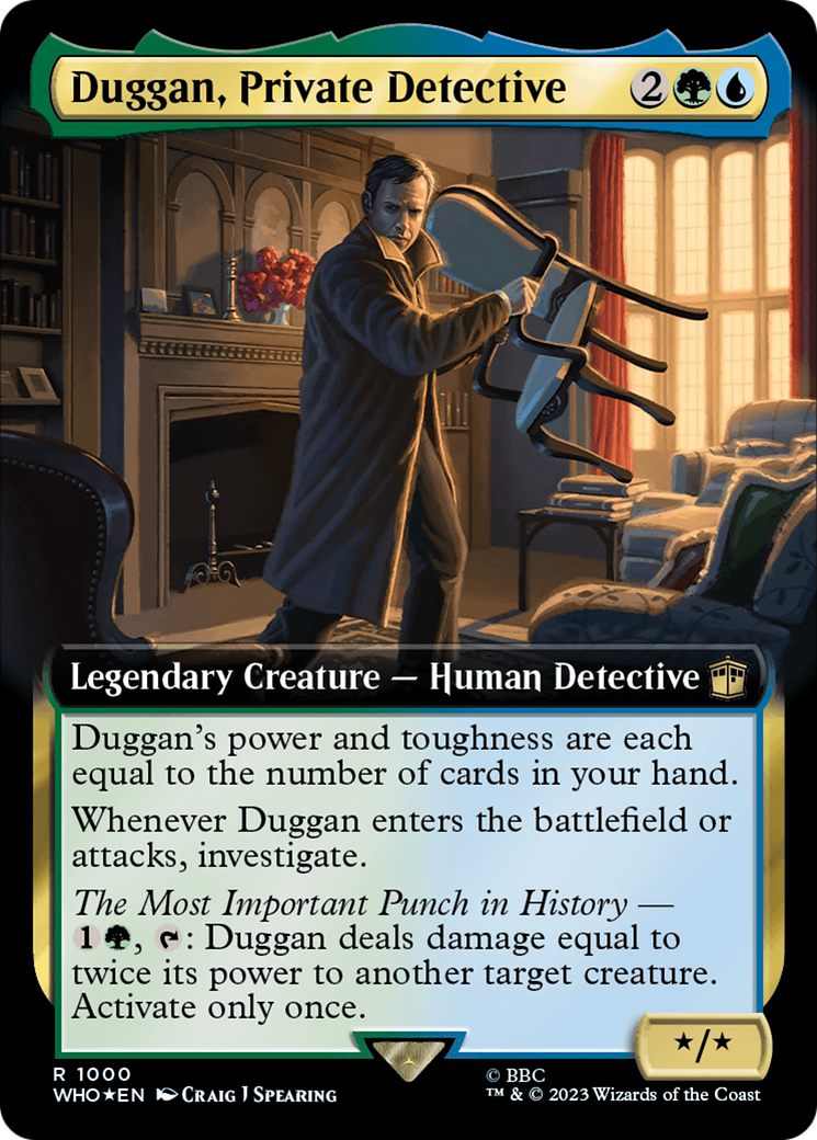 Duggan, Private Detective (Extended Art) (Surge Foil) [Doctor Who] | Spectrum Games