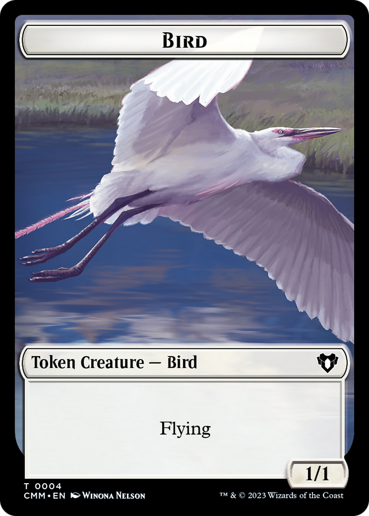 Copy (54) // Bird Double-Sided Token [Commander Masters Tokens] | Spectrum Games