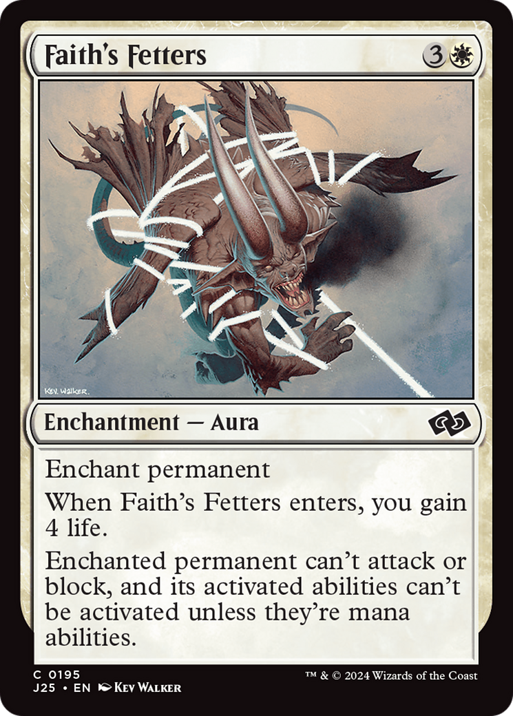 Faith's Fetters [Foundations Jumpstart] | Spectrum Games