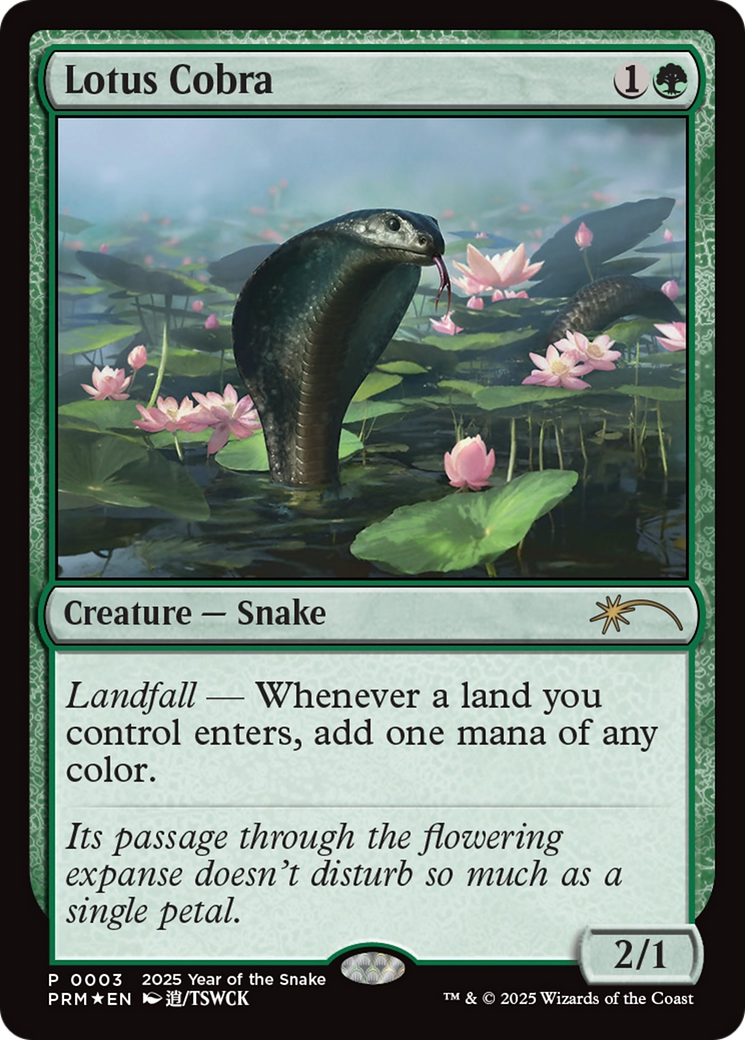 Lotus Cobra (Year of the Snake 2025) [Standard Showdown Promos] | Spectrum Games