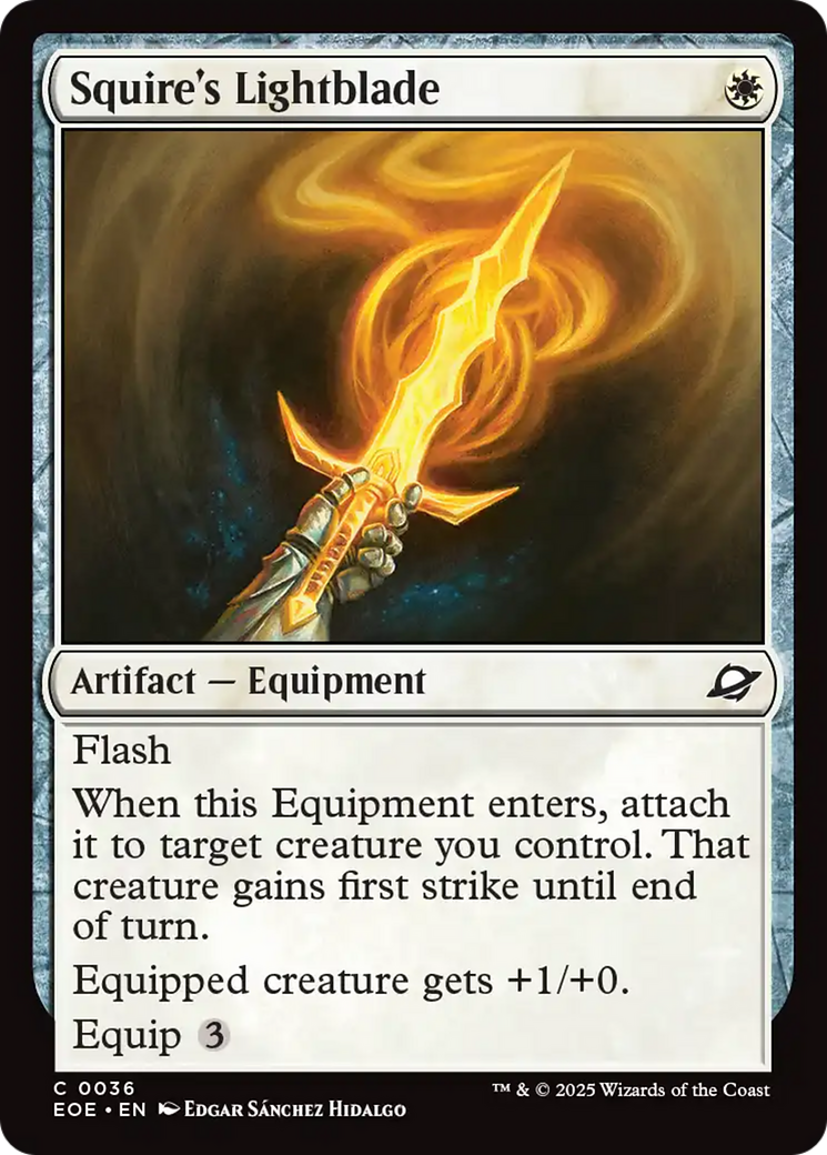 Squire's Lightblade [Edge of Eternities] | Spectrum Games