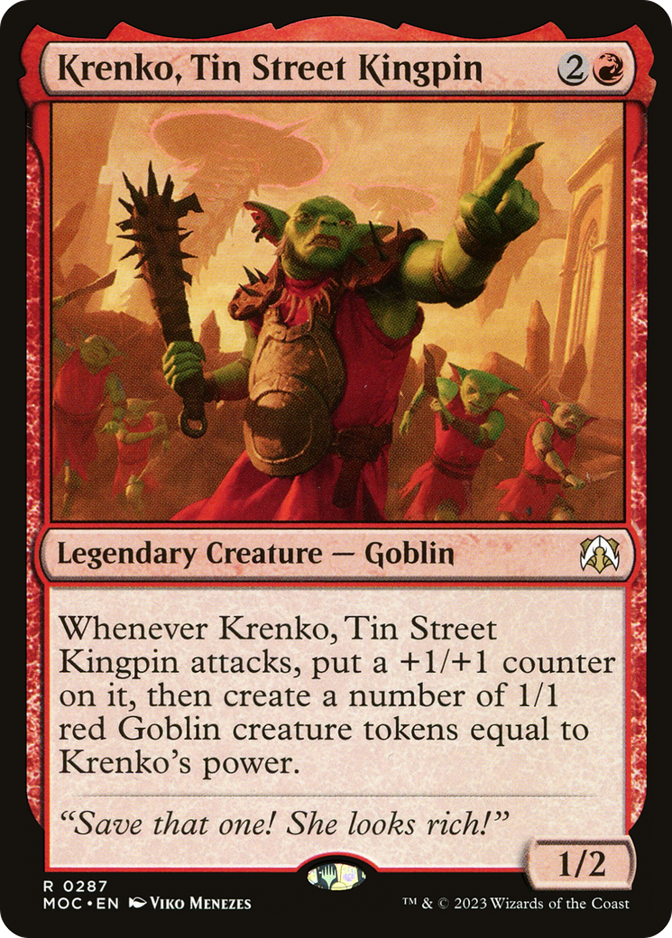 Krenko, Tin Street Kingpin [March of the Machine Commander] | Spectrum Games