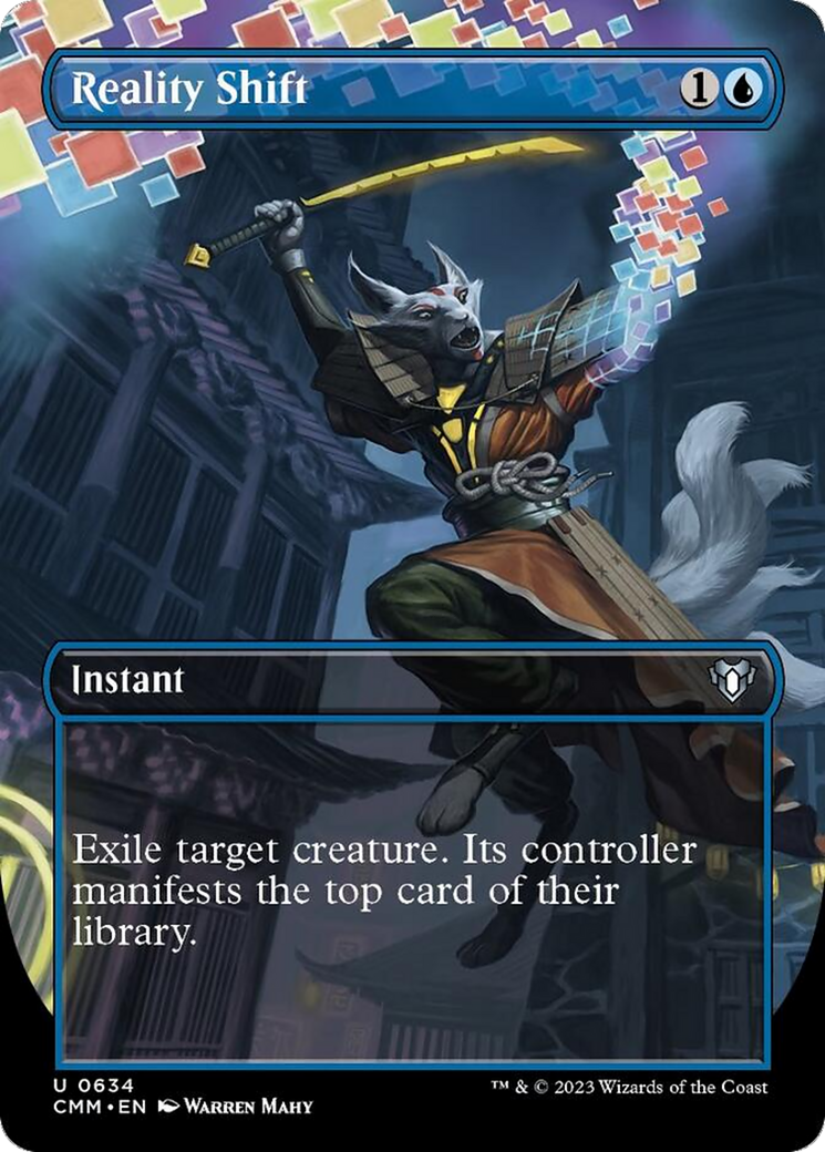 Reality Shift (Borderless Alternate Art) [Commander Masters] | Spectrum Games