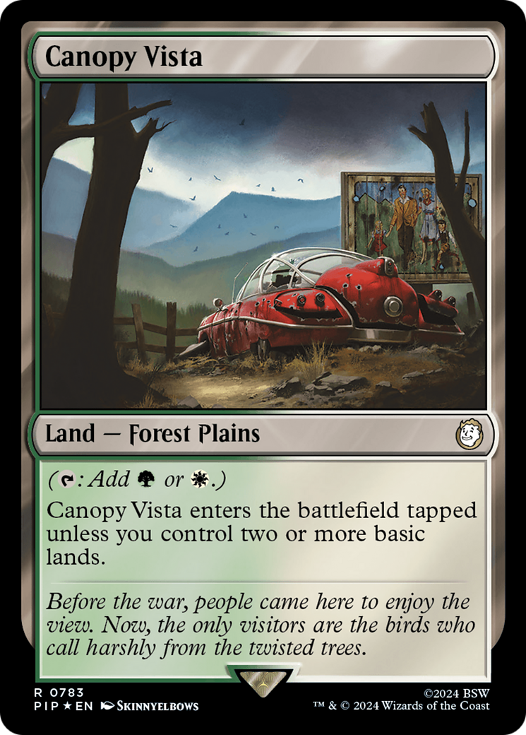 Canopy Vista (Surge Foil) [Fallout] | Spectrum Games