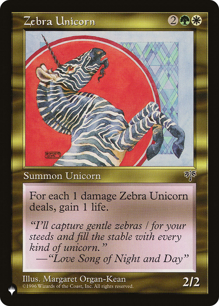 Zebra Unicorn [The List] | Spectrum Games