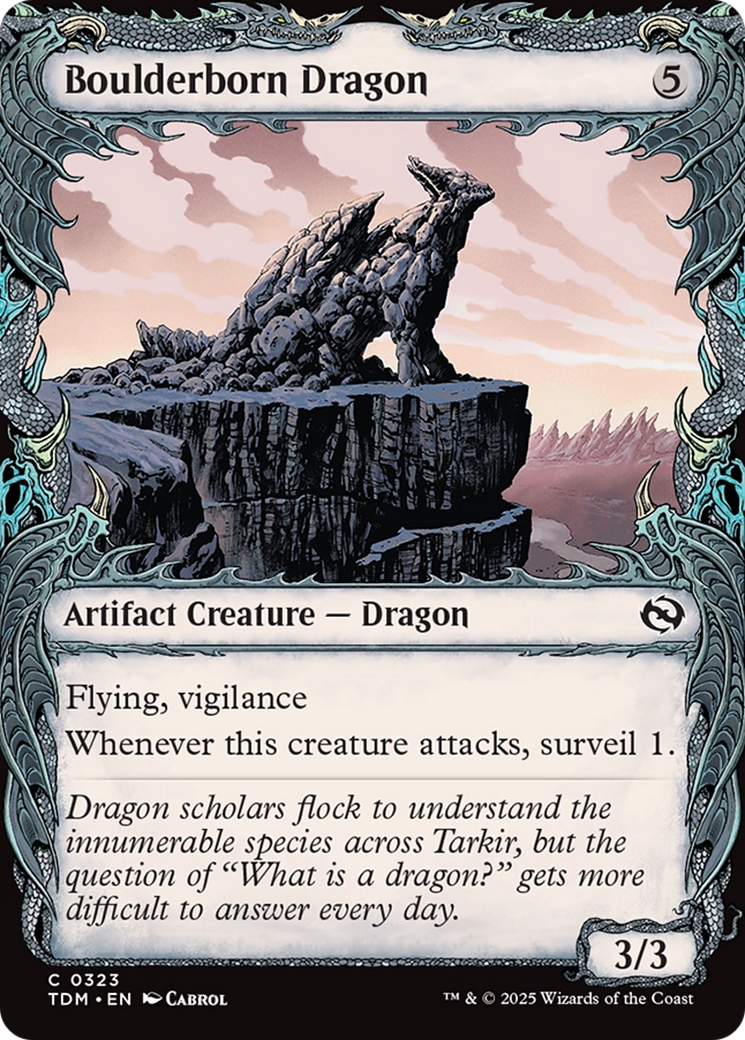 Boulderborn Dragon (Showcase) [Tarkir: Dragonstorm] | Spectrum Games