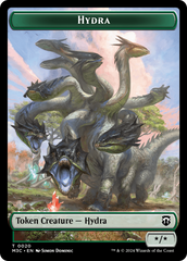 Hydra (Ripple Foil) // Boar Double-Sided Token [Modern Horizons 3 Commander Tokens] | Spectrum Games
