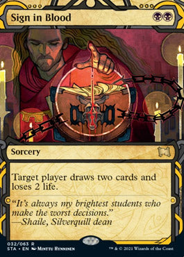 Sign in Blood (Foil Etched) [Strixhaven: Mystical Archive] | Spectrum Games