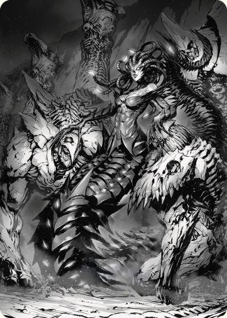 Vraska, Betrayal's Sting Art Card [Phyrexia: All Will Be One Art Series] | Spectrum Games