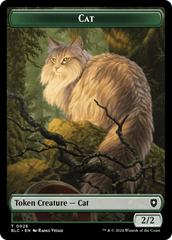 Elemental // Cat Double-Sided Token [Bloomburrow Commander Tokens] | Spectrum Games