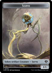 Soldier // Servo Double-Sided Token [Commander Masters Tokens] | Spectrum Games