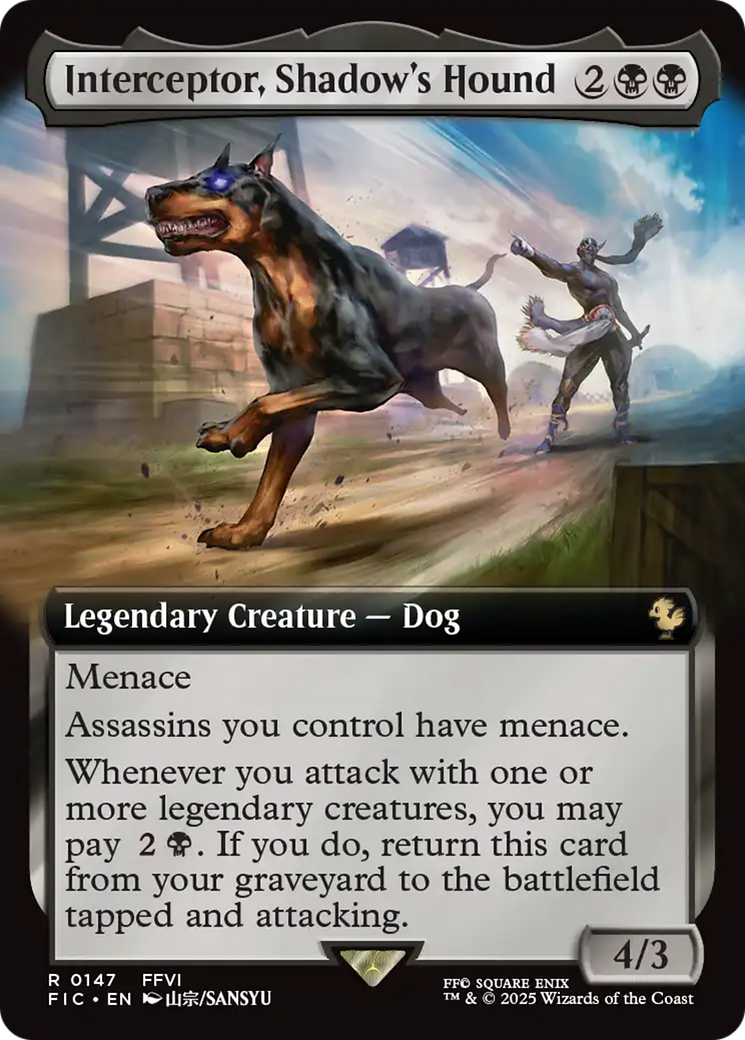 Interceptor, Shadow's Hound (Extended Art) [FINAL FANTASY Commander] | Spectrum Games