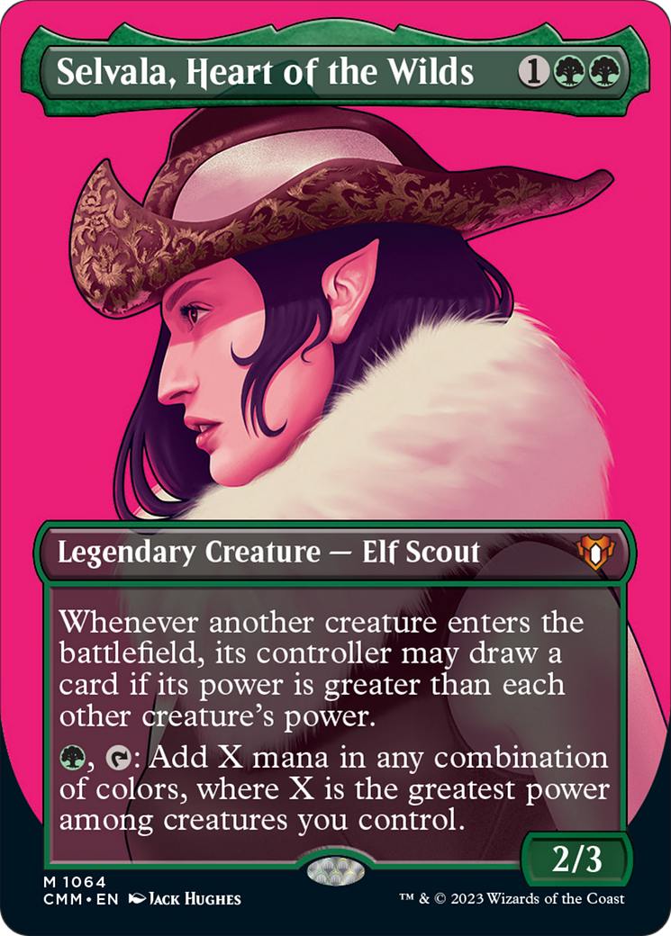 Selvala, Heart of the Wilds (Borderless Textured Foil Frame Break) [Commander Masters] | Spectrum Games