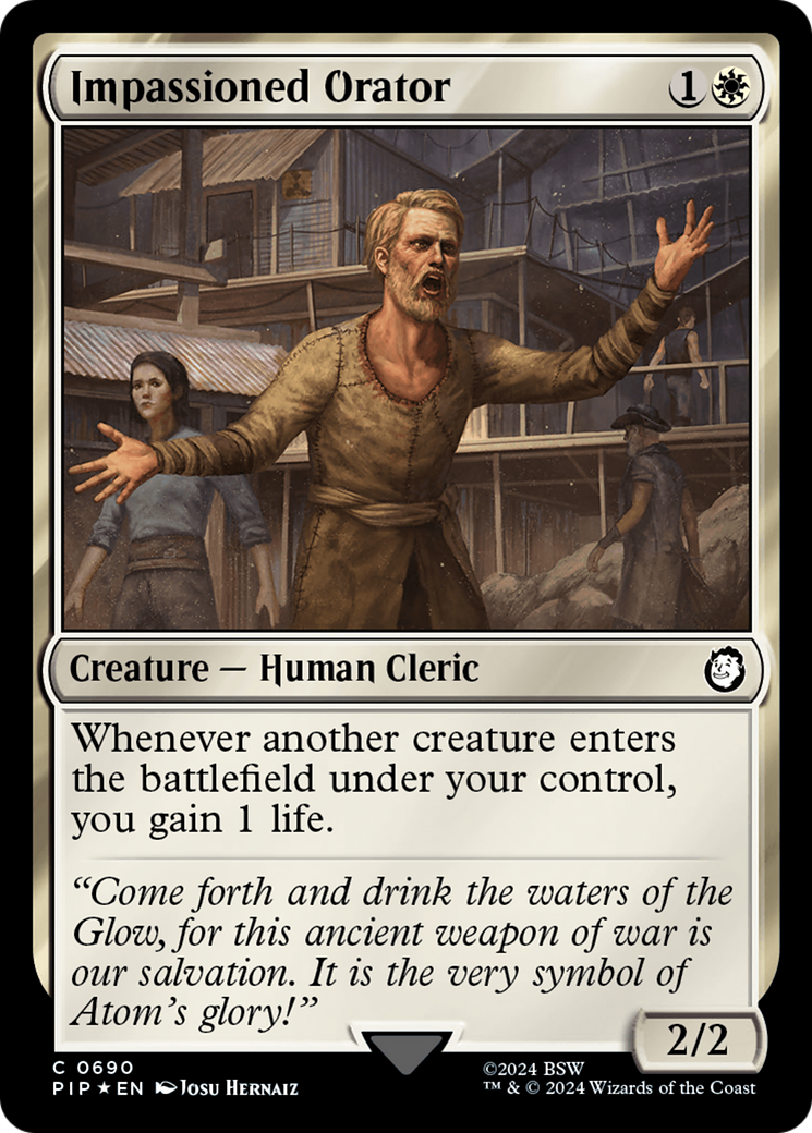 Impassioned Orator (Surge Foil) [Fallout] | Spectrum Games