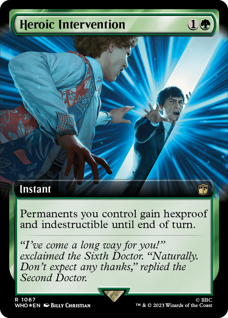 Heroic Intervention (Extended Art) (Surge Foil) [Doctor Who] | Spectrum Games