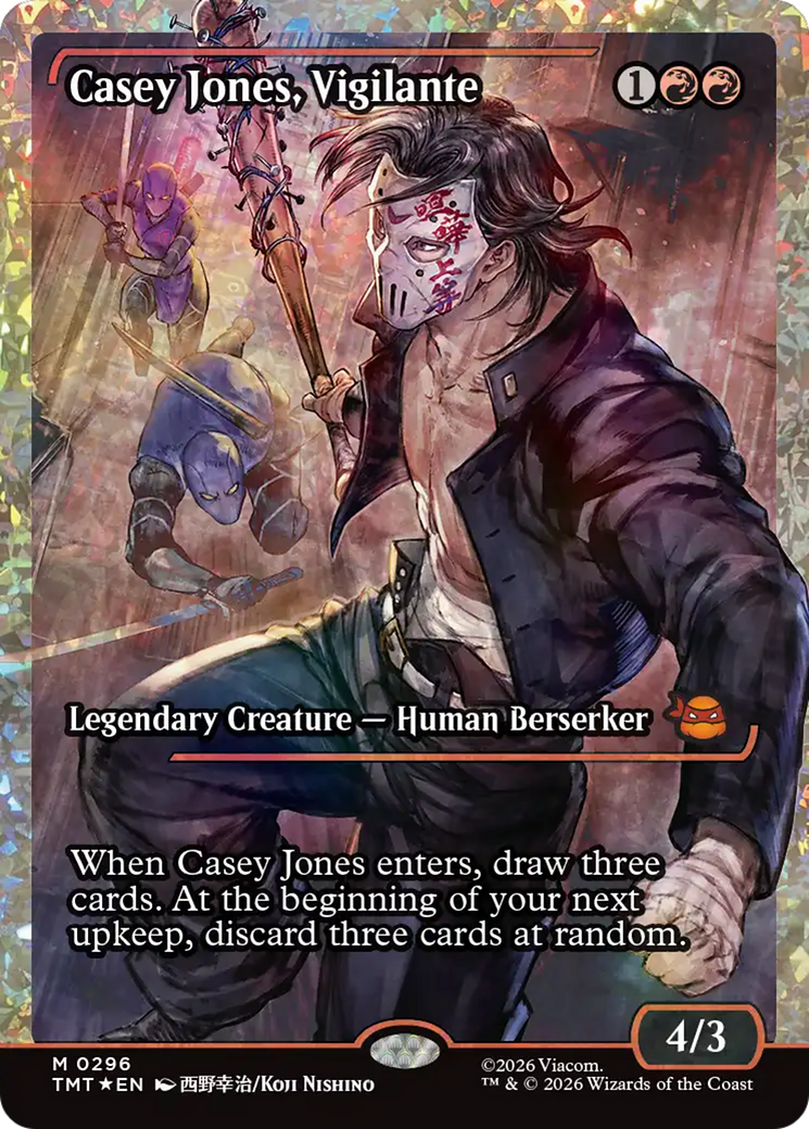 Casey Jones, Vigilante (0296) (Showcase) (Fracture Foil) [Teenage Mutant Ninja Turtles] | Spectrum Games