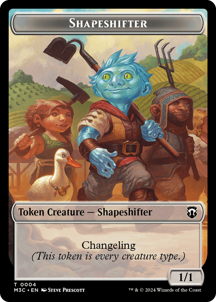 Shapeshifter (0004) // Copy Double-Sided Token [Modern Horizons 3 Commander Tokens] | Spectrum Games