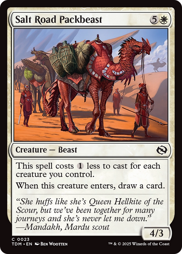 Salt Road Packbeast [Tarkir: Dragonstorm] | Spectrum Games